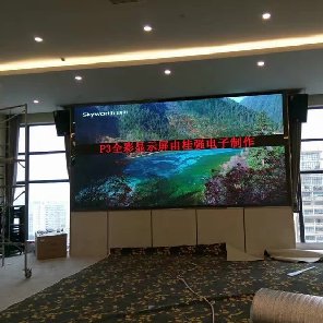 广西多缦酒店室内P3 18平方LED显示屏