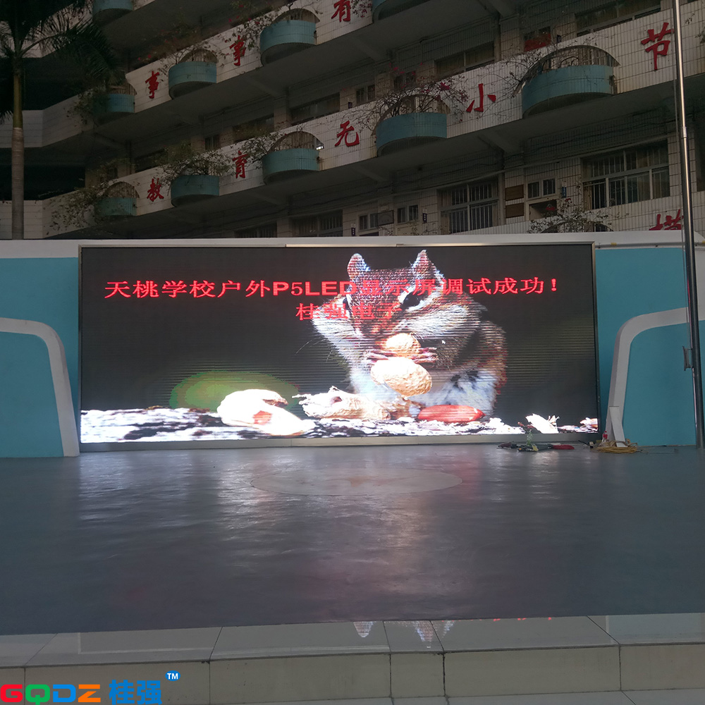 南宁市天桃学校户外P5全彩  30平米